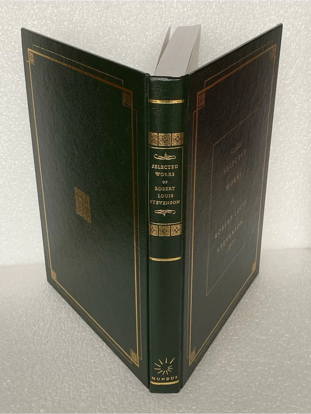 Selected Works Of Robert Louis Stevenson Mundus 2002 Oversized Leather Hardcover